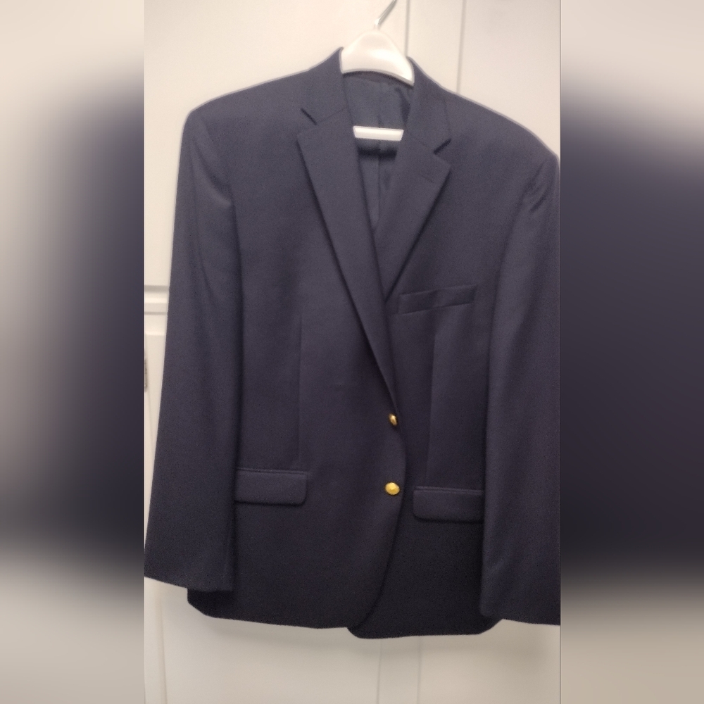 Classic Navy Blazer with Gold Buttons